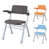 ウェルファン シャワーチェア (Air) コンパクトSPワンタッチおりたたみ 高齢者 介護用品 福祉用具 お風呂 椅子 腰掛け椅子 浴槽椅子 背付き・肘掛付き
