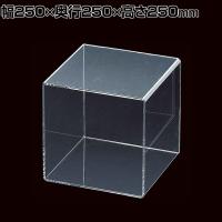 アクリル4面ボックス コレクションケース 重ねて陳列可能 透明 幅250mm角 業務用 店頭用 店舗什器 陳列什器 ディスプレイ什器 サンプル用 展示用