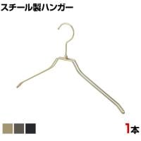 スチール製ハンガー 1本 衣料品用ハンガー 洋服用ハンガー 平型 幅380mm シンプル 洋服掛け ディスプレイ 業務用 新生活 クローゼット収納