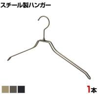 スチール製ハンガー 1本 衣料品用ハンガー 洋服用ハンガー 平型 幅420mm シンプル 洋服掛け ディスプレイ 業務用 新生活 クローゼット収納