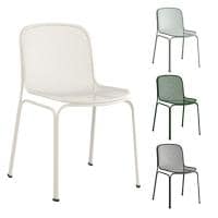 アダル ADAL ヴィラ 肘なし アームレス ミーティングチェア ダイニング スタッキング可 屋外 アウトドア ガーデンチェア スチール製 幅510×奥行540×高さ770mm