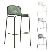 アダル ADAL ヴィラ カウンターチェア ハイチェア ダイニング スタッキング可能 屋外 アウトドア ガーデンチェア スチール製 幅550×奥行520×高さ1010mm