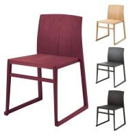 アダル ADAL モニカ ダイニングチェア ミーティングチェア 木製 オーク材 木目調 スタッキング可能 幅480×奥行490×高さ750mm