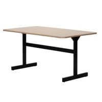 会議用テーブル ブーステーブル 会議テーブル 角丸 応接用 ミーティングテーブル T字脚 幅1400×奥行800×高さ700mm Work Plus×オフィスコム