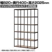 Work Plus×オフィスコム JUNGLE-GYM SHELF BOARD SET ジャングルジムシェルフセット ボード付き 2列5段 オープン シェルフ 棚 収納 幅820×奥行400×高さ2025mm