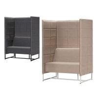 アスプルンド BASED-WIZ パーソナルソファ ロビーチェア 待合室 パネルソファ パネルブース 集中ブース 個室ブース 2人用 幅1020×奥行720×高さ1415mm WorkPlus