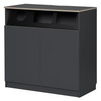 アスプルンド NOMUSS TRASH BOX ゴミ箱収納用カウンター ゴミ箱 ダストボックス オフィス家具 木製 45L×3 幅1000×奥行500×高さ1000mm WorkPlus