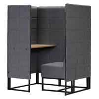 アスプルンド BASED-WIZ パーソナルブース 集中ブース パネルブース 個室ブース 机・椅子付き 1人用 WEB会議 幅1085×奥行870×高さ1415mm WorkPlus