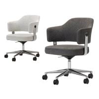 アスプルンド NOG CASTER CHAIR ミーティングチェア オフィスチェア デスクチェア キャスター付き 昇降 布張り 幅650×奥行650×高さ800～865mm WorkPlus