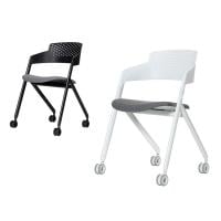 アスプルンド FOXON MEETING CHAIR ミーティングチェア 会議用椅子 オフィスチェア 事務椅子 キャスター付き 高さ調節可能 スタッキング セミナー 研修用 WorkPlus
