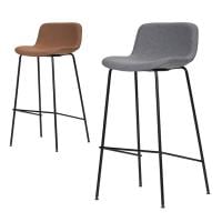 アスプルンド CREETO BAR STOOL ダイニングチェア カウンターチェア ハイチェア ミーティングチェア 会議用椅子 背もたれ付き 布張り カフェ 飲食店 WorkPlus