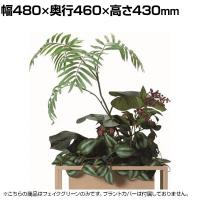アスプルンド WITH ARTIFICIAL チアパス フェイクグリーン グリーンスタンド オフィスインテリア BOXプランター 観葉植物 幅480×奥行460×高さ430mm WorkPlus