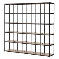 ASPLUND JUNGLE-GYM SHELF BOARD SET ジャングルジムシェルフセット ボード付き 5列5段 オープン シェルフ 棚 収納 幅2020×奥行400×高さ2025mm WorkPlus