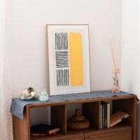 アートパネル E モダン 北欧 モノクロ 白黒 線 A2 絵 絵画 インテリア雑貨 アート デザインボード インテリア 飾り 壁掛け 壁飾り 幅400×奥行25×高さ600mm