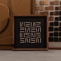 アートボード A 天然木 木製 古材 パイン古材 ウッド 立体 3D 正方形 北欧 絵 アートパネル フレーム 立て掛け 壁掛け 壁面 壁画 幅400×奥行40×高さ400mm