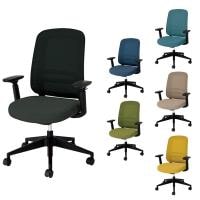 プラス mari オフィスチェア メッシュチェア デスクチェア パソコンチェア 事務椅子 ミーティングチェア 日本製 アジャスト肘 3Dニットメッシュ キャスター脚 ランバーサポート 昇降