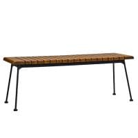 HAOK BENCH ハオクベンチ カフェチェア 木製 2人掛け ダイニングベンチ 屋外対応 天然木 ベランダ カフェ アウトドア 幅1200×奥行400×高さ450mm