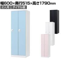 2人用 ロッカー 更衣用ロッカー スチールロッカー 鍵付き ダイヤル錠 RELASH 幅600×奥行515×高さ1790mm【国産】【完成品】/RLK-TTD260