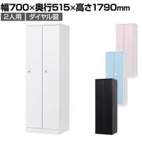 2人用 ロッカー 更衣用ロッカー スチールロッカー 鍵付き ダイヤル錠 RELASH 幅700×奥行515×高さ1790mm【国産】【完成品】/RLK-TTD270