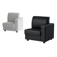 aven ボンドソファ 組合せソファ 左肘用 応接ソファ 1人掛けソファ PVCレザー 幅700×奥行700×高さ740mm