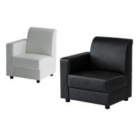 aven ボンドソファ 組合せソファ 右肘用 応接ソファ 1人掛けソファ PVCレザー 幅700×奥行700×高さ740mm