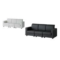 aven ボンドソファ 組合せソファ 肘付き 応接ソファ 3人掛けソファ PVCレザー 幅1950×奥行705×高さ740mm