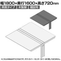 【追加/増設用】ITOKI(イトーキ) アフィーノ ワークベンチ 両面タイプ 木製脚 会議机 アクリル化粧板 幅1800×奥行1600×高さ720mm 日本製