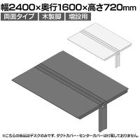 【追加/増設用】ITOKI(イトーキ) アフィーノ ワークベンチ 両面タイプ 木製脚 会議机 アクリル化粧板 幅2400×奥行1600×高さ720mm 日本製