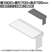 【追加/増設用】ITOKI(イトーキ) アフィーノ ワークベンチ 片面タイプ 木製脚 会議机 アクリル化粧板 幅1800×奥行700×高さ720mm 日本製