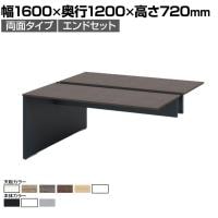 【本体】ITOKI(イトーキ) INTERLINK R インターリンクRパネル脚・両面タイプエンドセット フリーアドレスデスク 幅1600×奥行1400×高さ720mm CLR-164EES