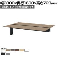 【追加/増設用】ITOKI INTERLINK R インターリンクRパネル脚・両面タイプ中間連増セット フリーアドレスデスク 幅2800×奥行1600×高さ720mm CLR-286TES