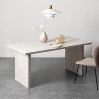 【設置無料】ダイニングテーブル 4人 STONEA メラミン 石目 シンプル モダン テーブル 長方形 食卓テーブル 幅1600×奥行850×高さ730mm