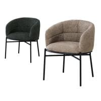 フェンス FENCE ラウンジチェア カフェチェア ダイニングチェア 椅子 会議用チェア オフィスチェア 背もたれ 肘掛け 固定脚 4本脚 ファブリック FEN-C