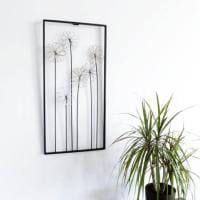 ウォールアート 壁飾り デザイン アイアン 花 アンティーク仕上げ モダン 玄関 リビング ゴールド シルバー 幅310×奥行20×高さ610mm