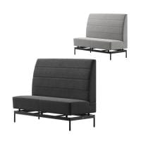 LIVING HOUSE×オフィスコム ensemblebase モンタージュ ハイバックソファ ファミレスソファ ベンチソファ 2人掛けソファ 布張り 幅1400×奥行620×高さ1100mm