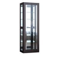 モリタインテリア ハイタイプ コレクションケース ガラス LED 照明付き 背面ミラー 収納 棚 ショーケース フィギュアケース コレクションボード ディスプレイラック 幅594×奥行411×高さ1750mm