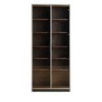 モリタインテリア ハイタイプ コレクションケース ガラス 収納 棚 ショーケース フィギュアケース コレクションボード ディスプレイラック 幅800×奥行400×高さ1800mm