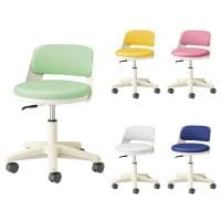 ノーリツイス(NORITSUISU) TSMN ナーススツール ホワイトシェル 背付き ミドルタイプ キャスター付き ビニールレザー張り 抗菌 日本製 国産 医療 福祉 TSMN-W24L 幅510×奥行450×高さ615～725mm