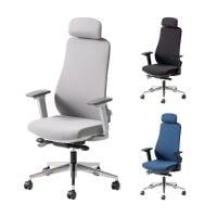 オフィスチェア GR-001 前傾チルト機能付き エルゴノミクスチェア 背ロッキング 6段階リクライニング 3Dアームレスト 座面スライド ランバーサポート付き ヘッドレスト付き