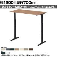 オカムラ スイフトネックス Swift Nex 昇降デスク 平机 スタンダードストローク スムースフォルムエッジ 3420FE 幅1200×奥行700×高さ650～1250mm 電動昇降デスク スタンディングデスク パソコンデスク テレワーク 昇降テーブル