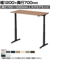 オカムラ スイフトネックス Swift Nex 昇降デスク 平机 ショートストローク スクエアエッジ 3421HE 幅1200×奥行700×高さ720～1220mm 電動昇降デスク スタンディングデスク パソコンデスク テレワーク 昇降テーブル
