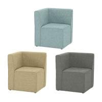 コンセント付きソファ オリバー×オフィスコム ローバック コーナー 布張り 幅600×奥行600×高さ720mm オフィスソファ ラウンジソファ ファブリック ロビーソファ 電源付きソファ 充電 電源