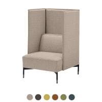 オリバー 組み合わせソファ パネル付き 両パネル S・SF-F704・AL・APT ロビーチェア 1人用ブース ファブリック(CF-24) ABWソファ 連結可能 幅750×奥行785×高さ1160mm