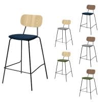 【抗菌加工】プラス DC-UA5 リフレッシュチェア カフェチェア カウンターチェア ラウンジチェア 布張り ハイチェアタイプ 座クッション【SIAA】