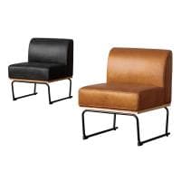 DANTON2 ダントン2 ソファ 1人掛け 肘無し リビング ダイニング ラウンジ レザー調 モダン CRUSH クラッシュプロジェクト COMFORM 幅550×奥行600×高さ710mm