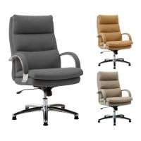 Glant グラント ハイバック シルキーファイバー 固定脚 エグゼクティブチェア オフィスチェア デスクチェア ロッキング リクライニング スエード調 ポケットコイル座面