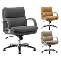 Glant グラントローバック シルキーファイバー 固定脚 エグゼクティブチェア オフィスチェア デスクチェア ロッキング リクライニング スエード調 ポケットコイル座面