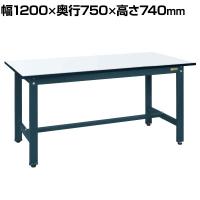 サカエ 実験用中量作業台 メラミン天板 幅1200×奥行750×高さ740mm CSM-127D
