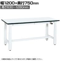 サカエ 電動昇降作業台 重量タイプ 幅1200×奥行750×高さ630～1280mm DKN-127MW