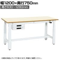 サカエ 電動昇降作業台 重量タイプ 幅1200×奥行750×高さ630～1280mm DKN-127BIMW